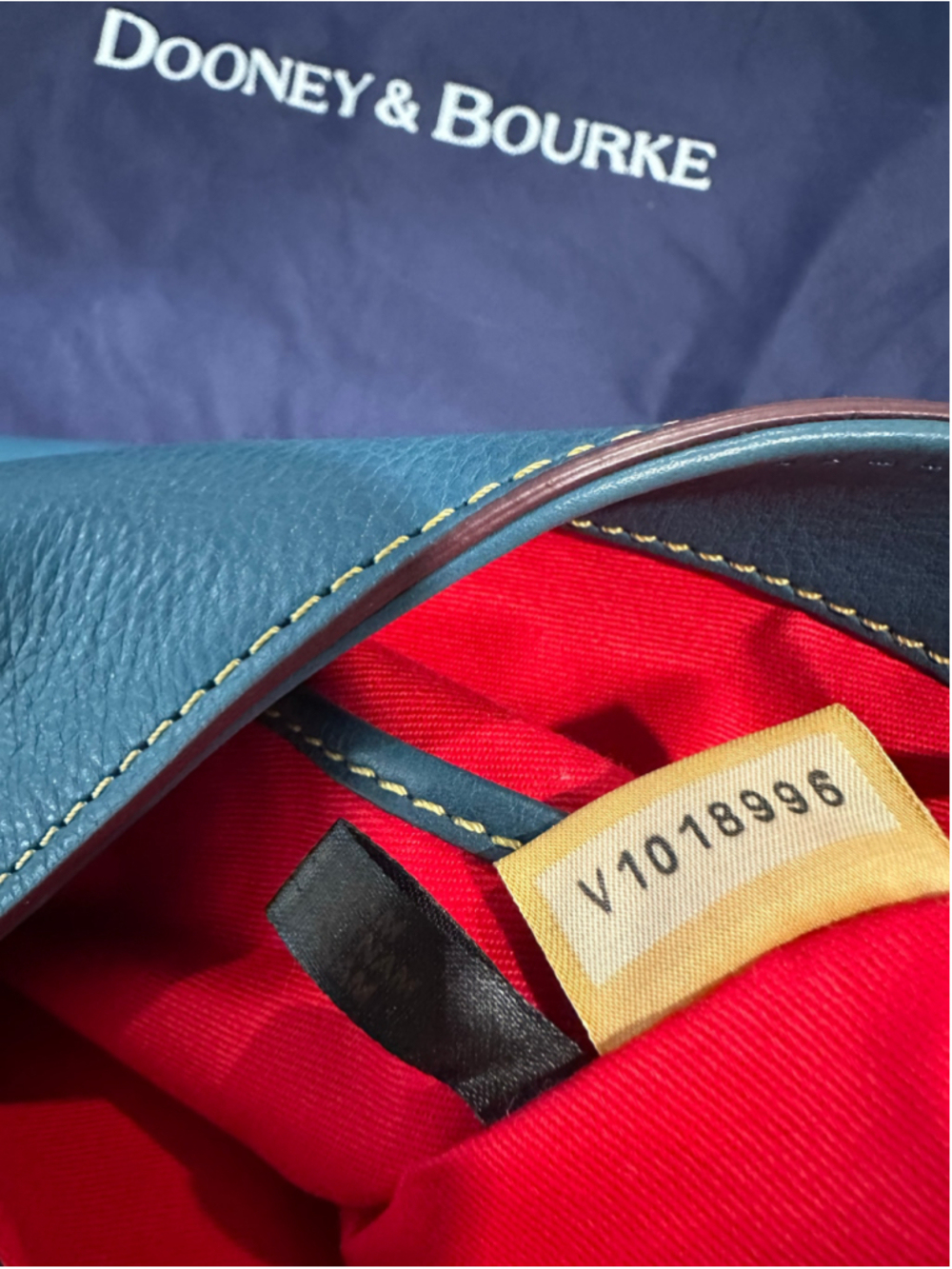 Women's Dooney & Bourke Hobo Bag One Size Blue Gold - Picture 10 of 10